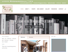 Tablet Screenshot of patagoniapubliclibrary.org